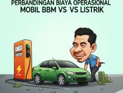 Perbandingan Biaya Operasional Mobil BBM vs Listrik